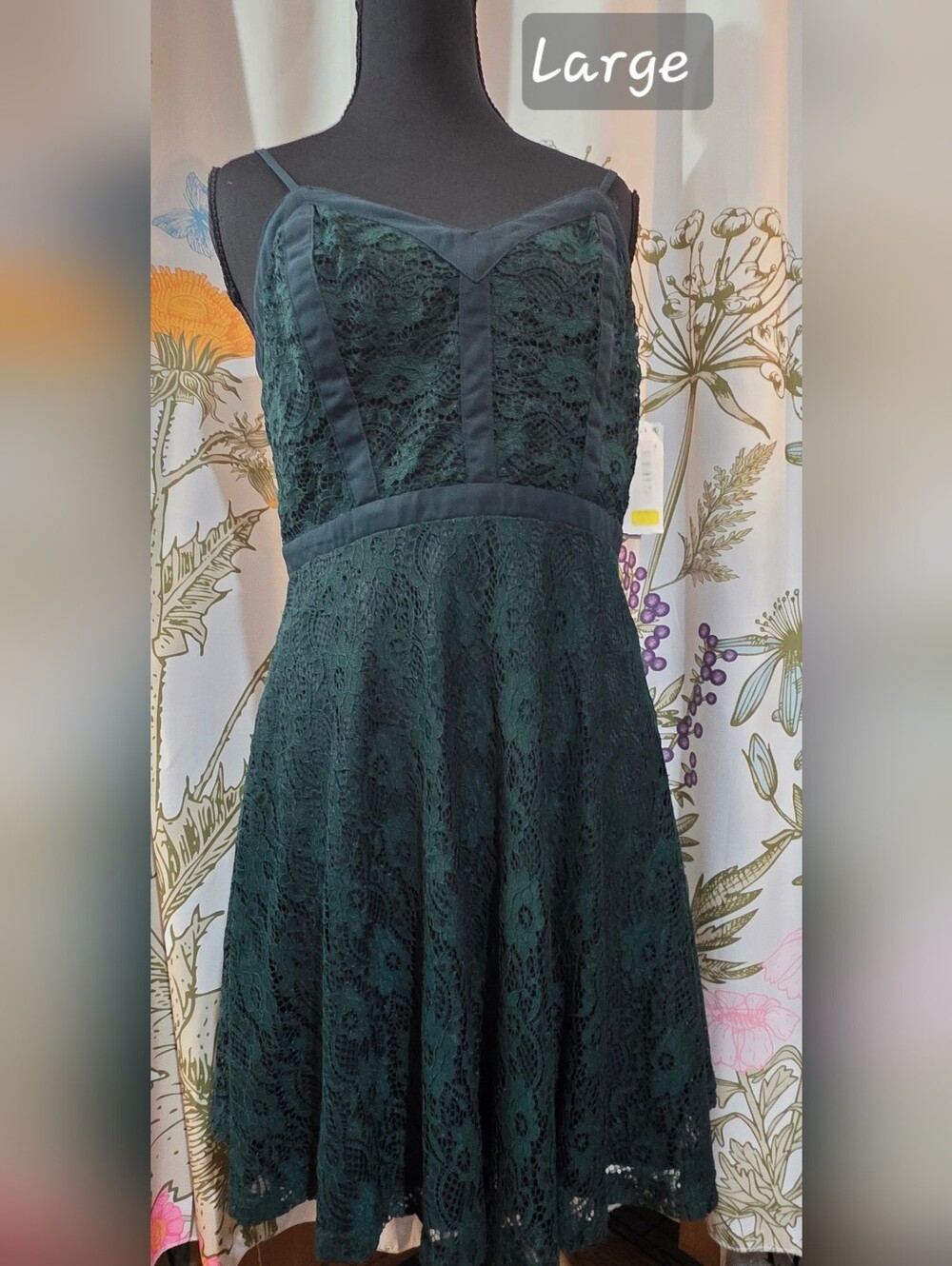 Xtraordinary Lace Overlay Dress